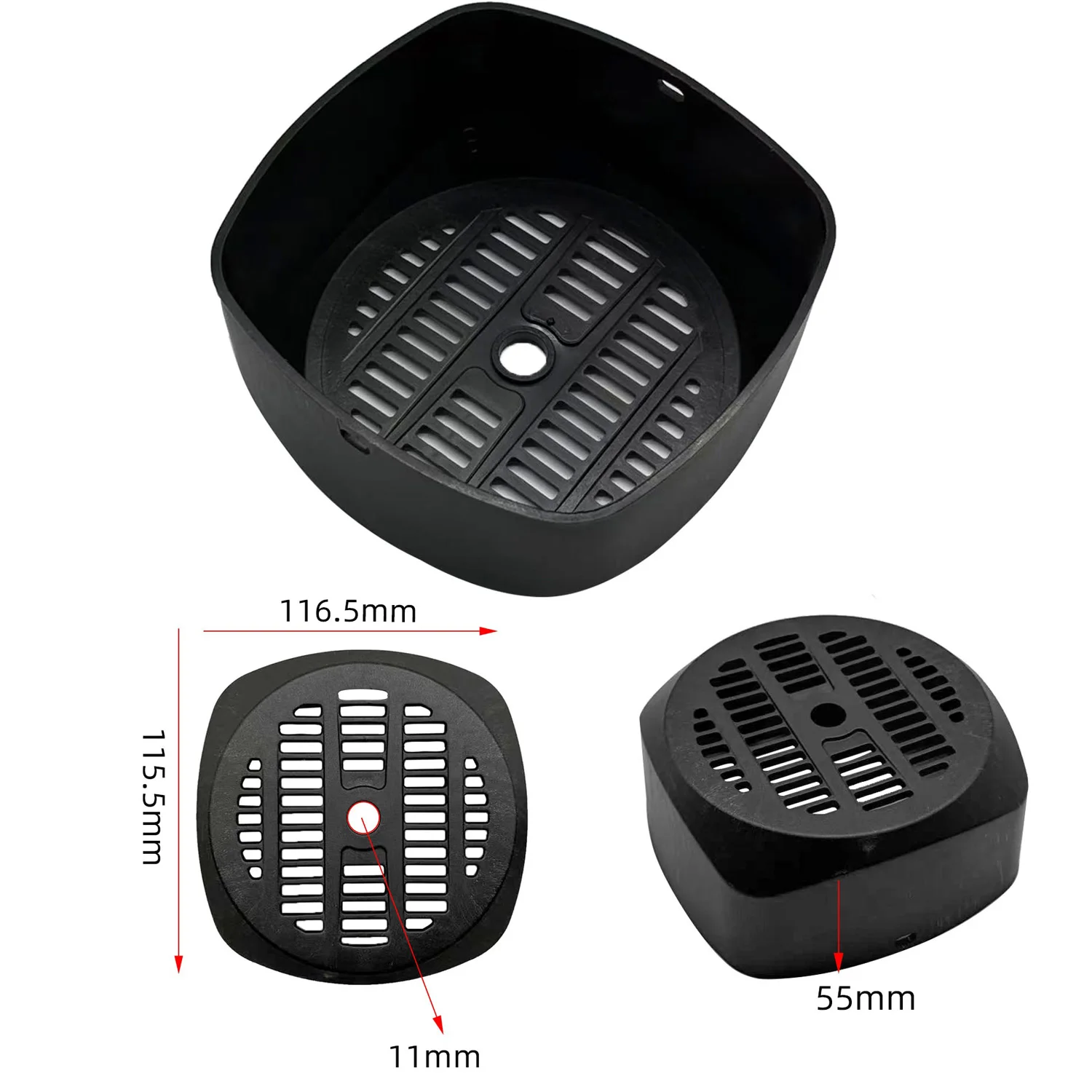 

Защитный чехол вентилятора двигателя, полностью автоматический бустерный насос, аксессуары 116x115 мм, защитные чехлы для двигателя, детали электроинструментов