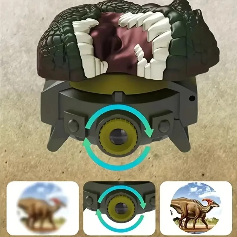 Creative 3D Dinosaur Cartoon Toy Watches Flip 24 Projection Children's Watches Digital Clock Luminous Electronic Watch Kids Toy