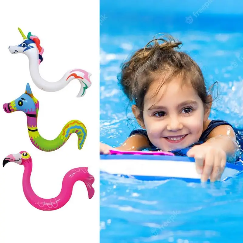 2021 New Inflatable 3D Animal Swimming Pool Float Swim Pool Noodle Water Float Aid Noodles Floating Pool Toy Accessories