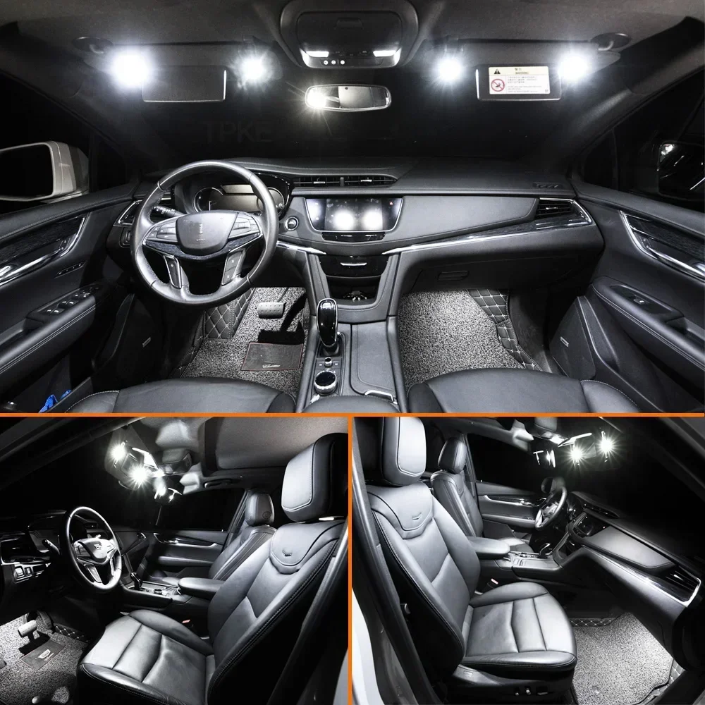 11Pcs For Ford Fiesta MK7 2008- 2013 2014 2015 2016 Canbus LED Bulbs Kit Accessories Car Interior Dome Map Trunk Reading Light view 5