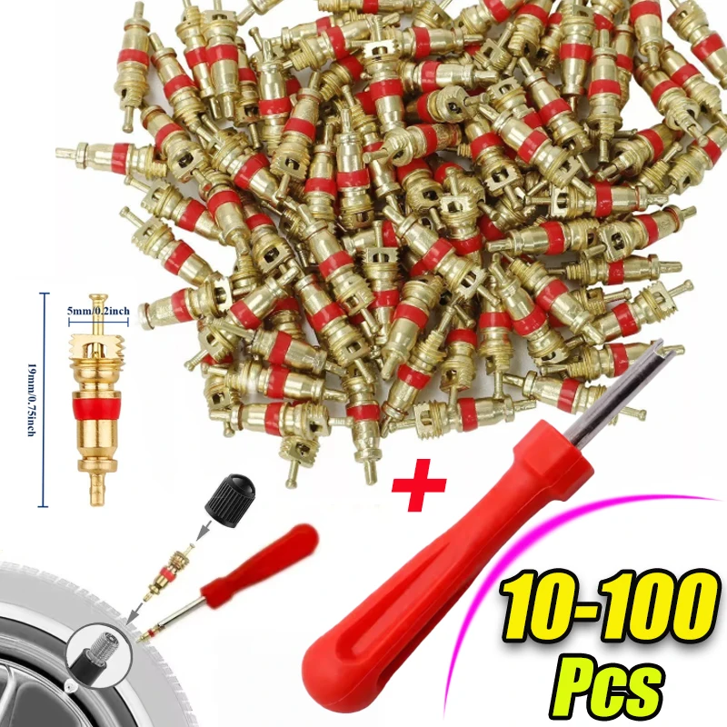 

Car Tire Valve Core Universal American-Style Valve Core Screwdriver Tool Tire Valve Stem Removal And Installation Tool