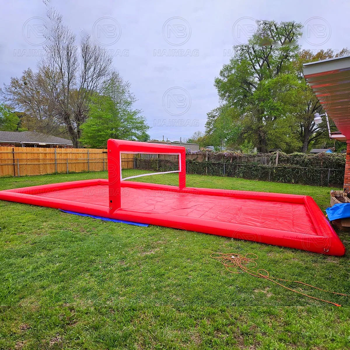 Inflatable Water Volleyball Court Pool Backyard Beach Outdoor Sport Game Commercial Grade Inflatable Water Volleyball Field Pool