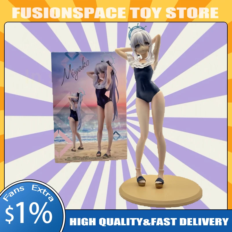 

New 22cm Blue Archive Anime Figurine Moon Snow Palace Rabbit1 Game Character Sculpture Cartoon Collectible Model Figure Toys