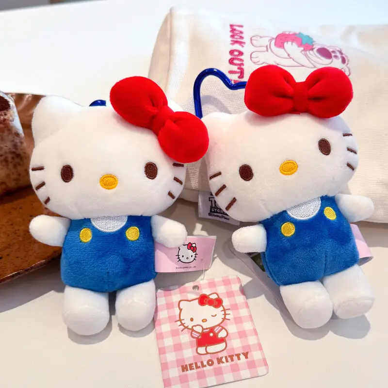 

Sanrio Hellokitty Plush Toy Keychain Kawaii Backpack Decoration Cartoon Children's Doll Children's Holiday Gift Couple Gift
