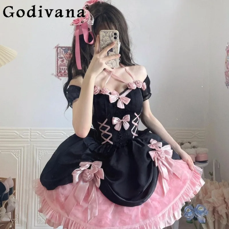 

Lolita Style Runaway Princess Dress Girls Butterfly Trailing Princess Dress Grown Up Ceremony Holiday Party Dress for Women