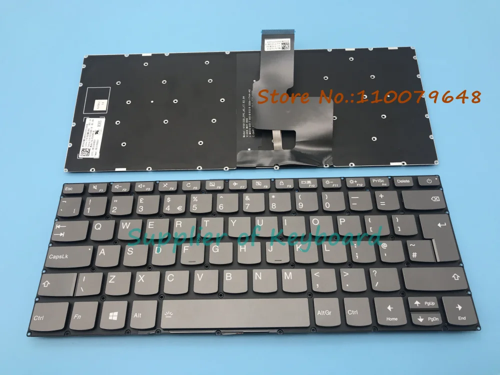 Novo para lenovo ideapad 1-14igl05 1-14ada05 V145-14AST V14-ADA V14-ARE V14-IGL portátil inglês/reino unido/russo teclado retroiluminado