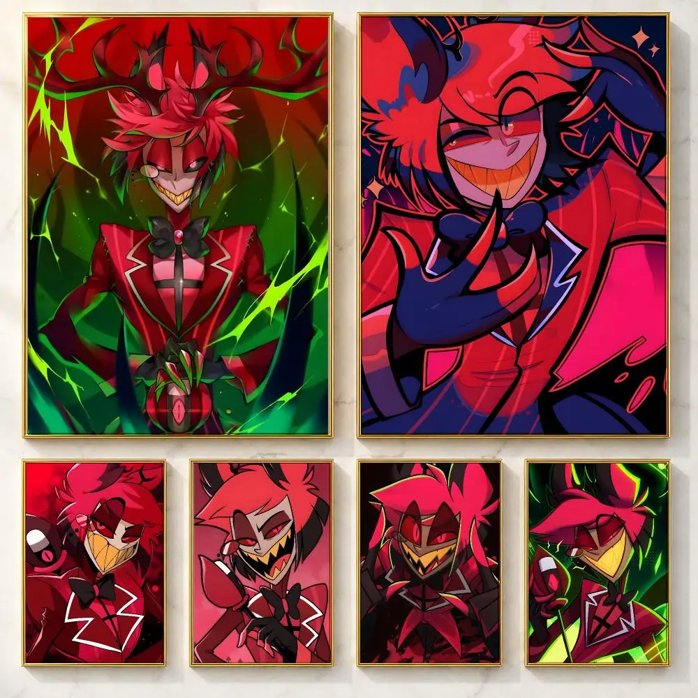 Alastor H-Hazbin Hotel Poster Trendy And Easy-to-Apply Wall Art Stickers For Home Decor And Dorm Room Walls