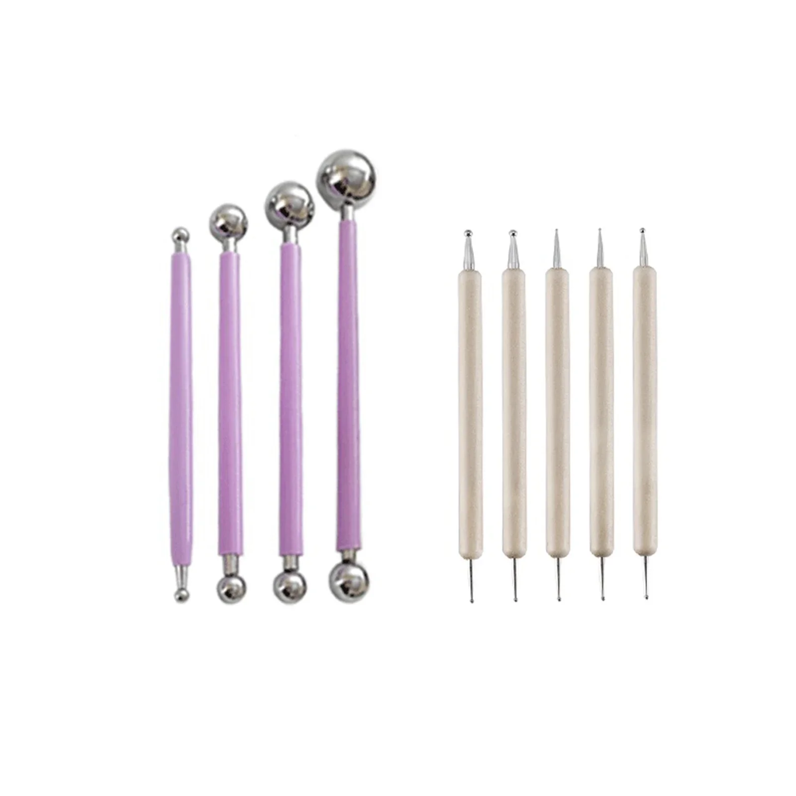 Professional Playdough Sculpture Tools - Stainless Steel DIY Kit for Carving & Embossing Clay