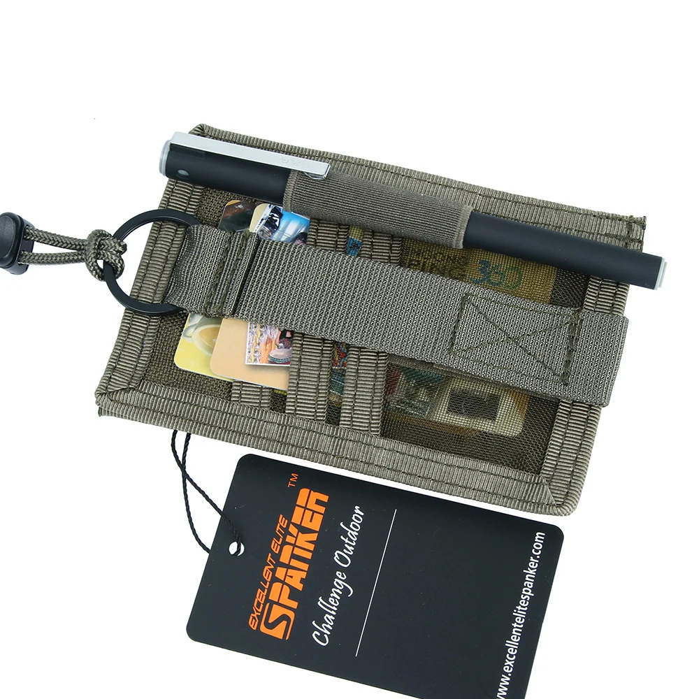 Porta identificaciones táctico con cordón – Organizador tarjetas crédito - imagen 2