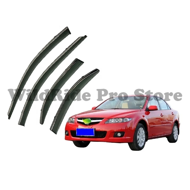

Window Visor for MAZDA 6 SEDAN 2014-2021 Vent Sun Shade Black Rain Guard Door Visor Rain Shield