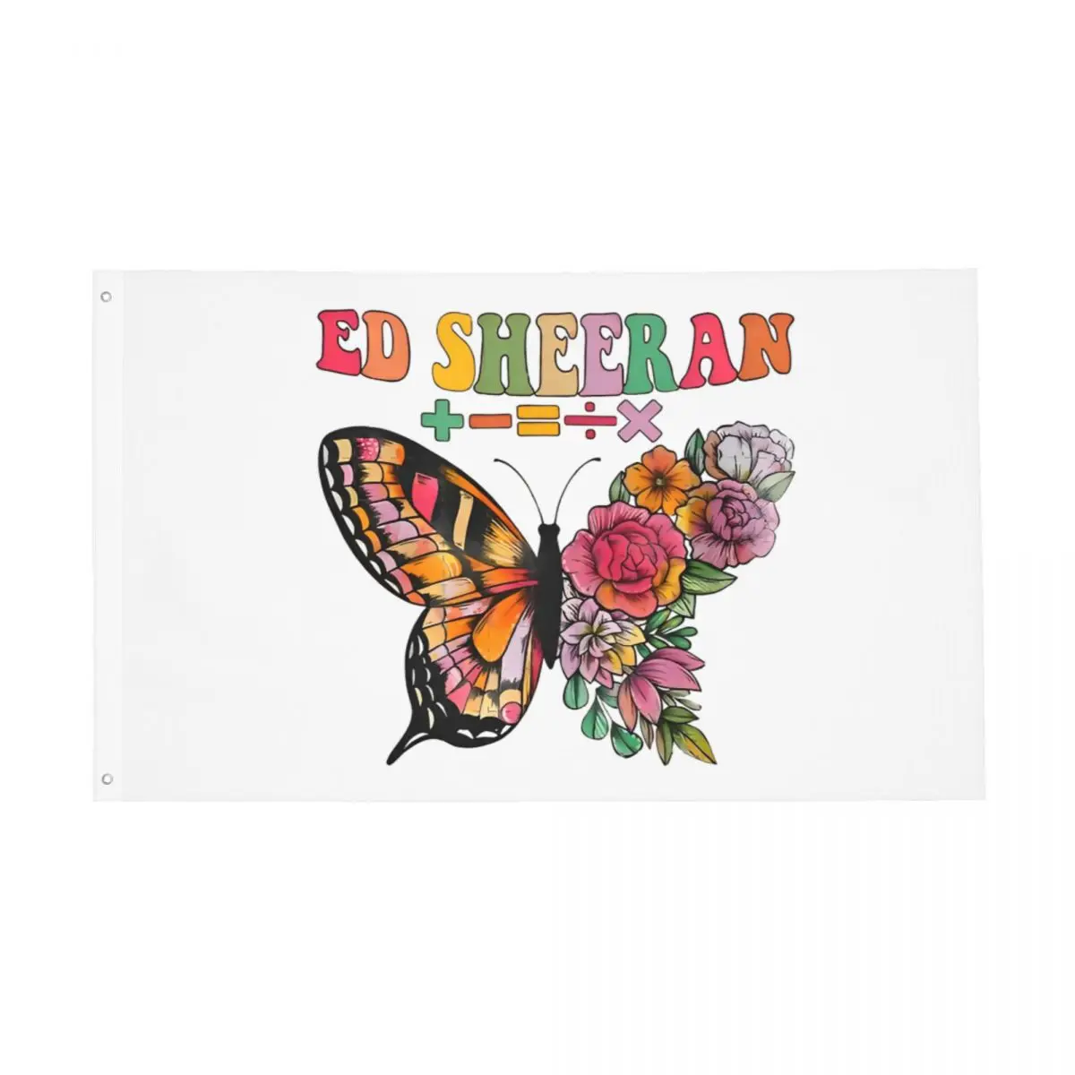 Ed Sheerans Butterfly Mathematics Tour Flag Double Sided Indoor Outdoor Banner Polyester Home Room Dorm Wall Decor