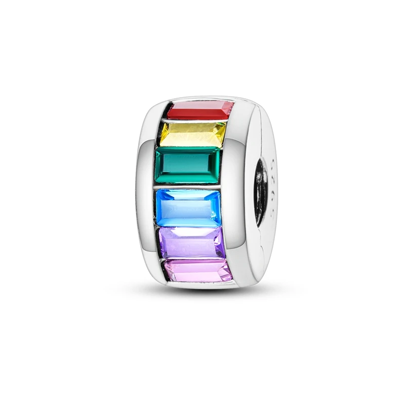 Passend für Original-Charms, Perlen aus 925er-Sterlingsilber, Clip-Charms, Zirkon-Silikon-Abstandsperlen für Armband, Frauen, DIY, Geschenk, Party