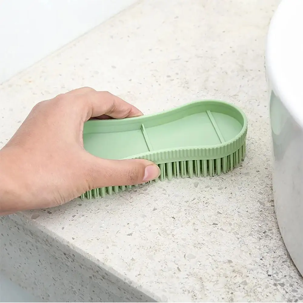 1 قطعة فرشاة تهذيب الحصان الملونة ذات شعيرات صلبة ملحقات الحصان البلاستيكية أداة تدليك الفروسية من السيليكون #2