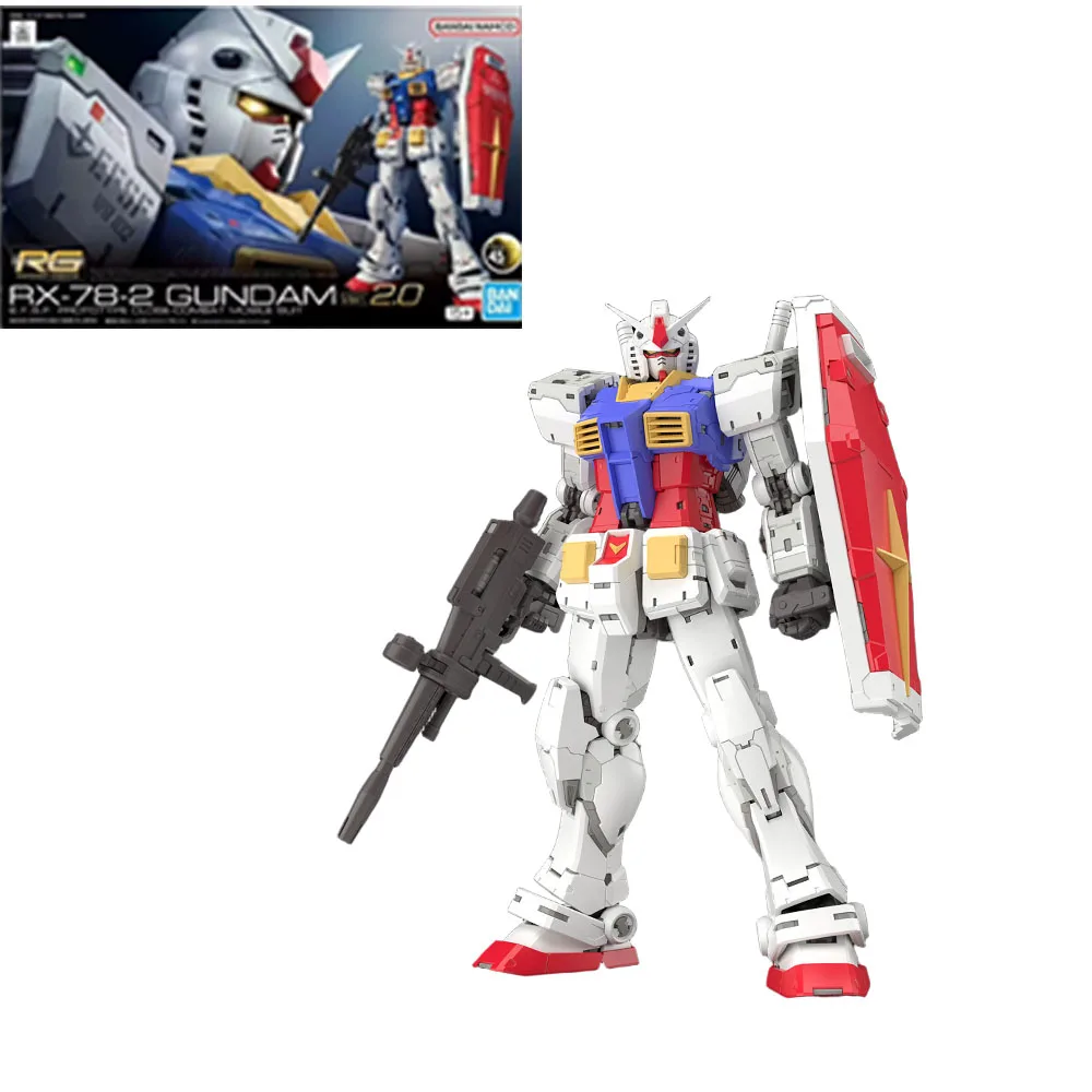 Bandai Original GUNDAM RG RX-93-2 Hi-V GUNDAM SHINING GUNDAM RX-78-2 GUNDAM Аниме Фигурка Сборка Модель Игрушки В наличии