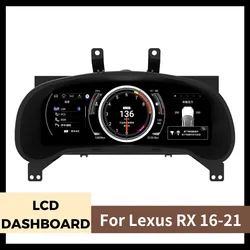 Digital Cluster Instrument For Lexus RX RX300 RX330 RX350 RX400 RX450h 2016-2021 Car LCD Dashboard Linux Virtual Cockpit Panel