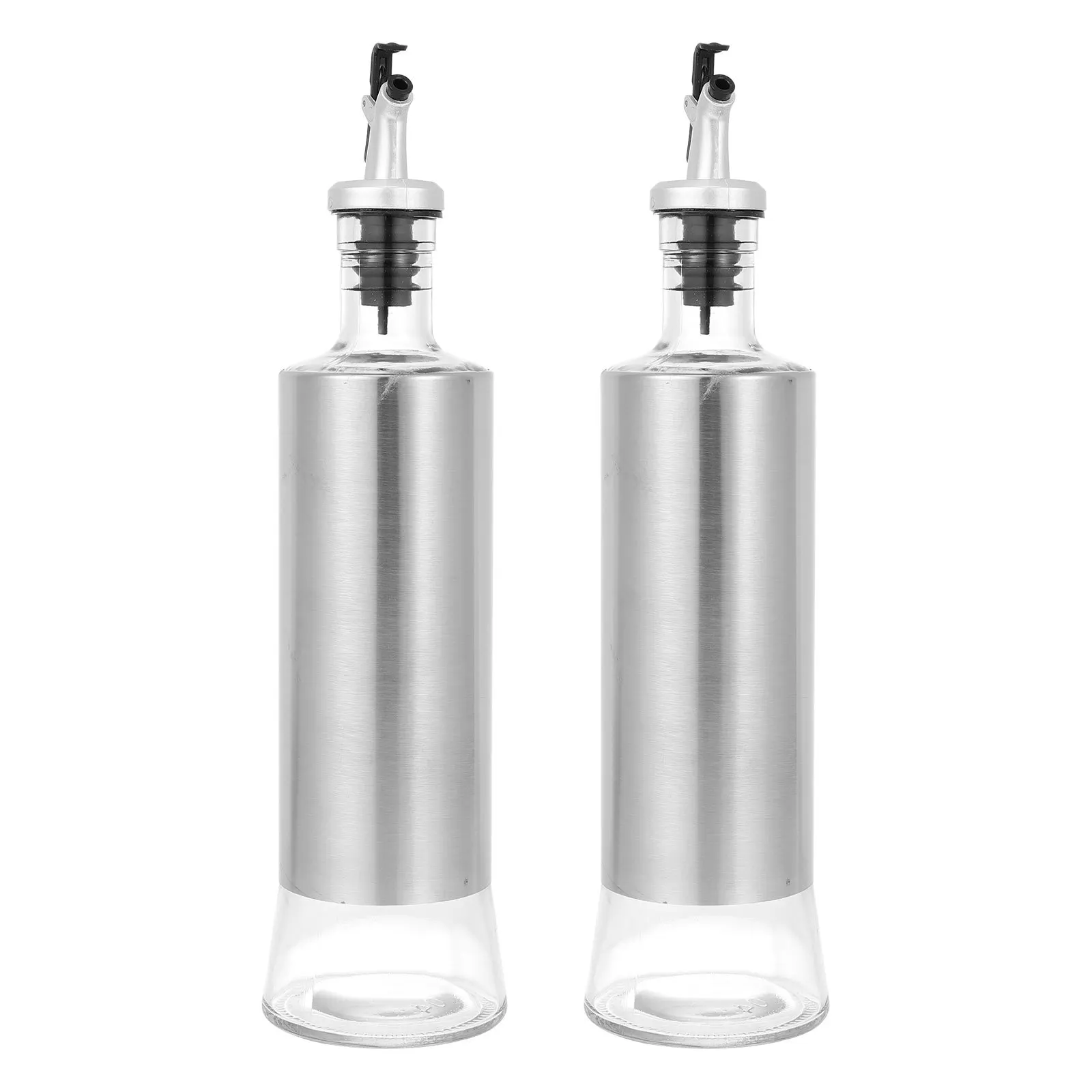 

2Pcs Practical Oil Container High-Class Material Portable for Cooking Soy Sauce Vinegar Storage Kitchen Bottle Dispenser