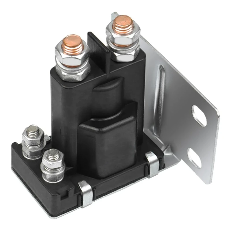 Golf Cart Solenoid Compatible For EZGO TXT Gas Golf Cart 1994-Up 4 Terminal Solenoid Replace 27153G01, 612813