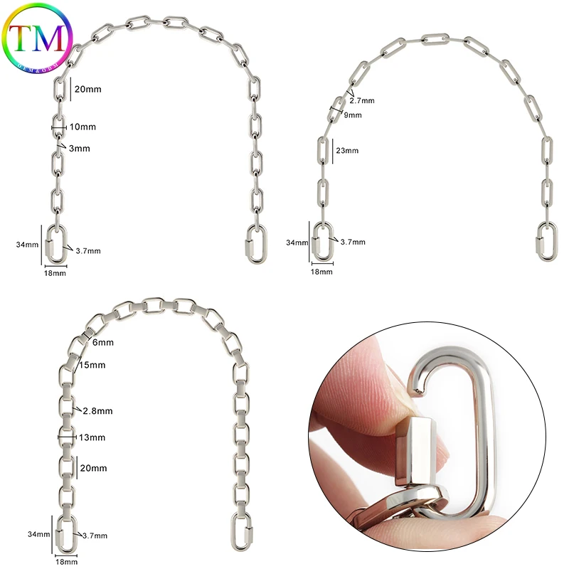 Detachable O Chain Mobile Phone Anti-theft Lanyard Metal Hanging Cord Chains For Bags Belt Camera Crossbody Strap Around Neck