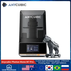 Anycúbico fóton mono m7 pro 14k velocidade até 170 mm/h impressão mono msla impressora 3d 10.1 ''lcd resina impressora 3d tamanho 223*126*230m