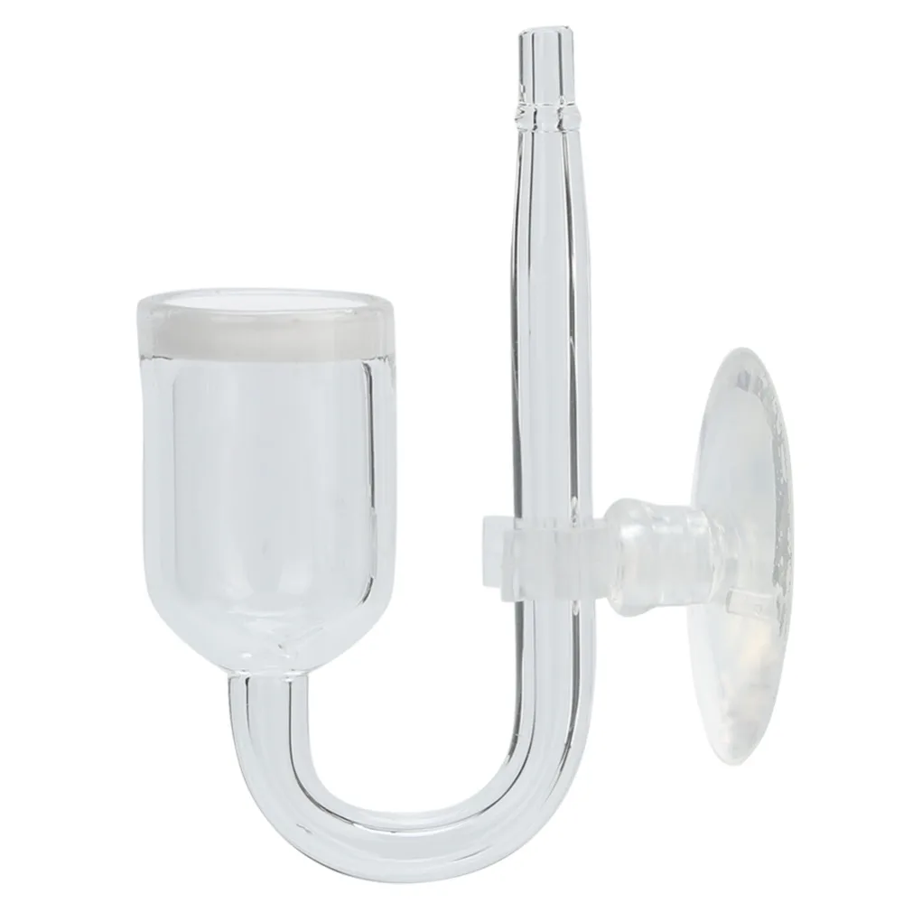 Durable High Transparent Glass Aquarium CO2 Refiner Mini Size Glass CO2 Atomizer Diffuser CO2 Dissolver Diffuser Fish Tank