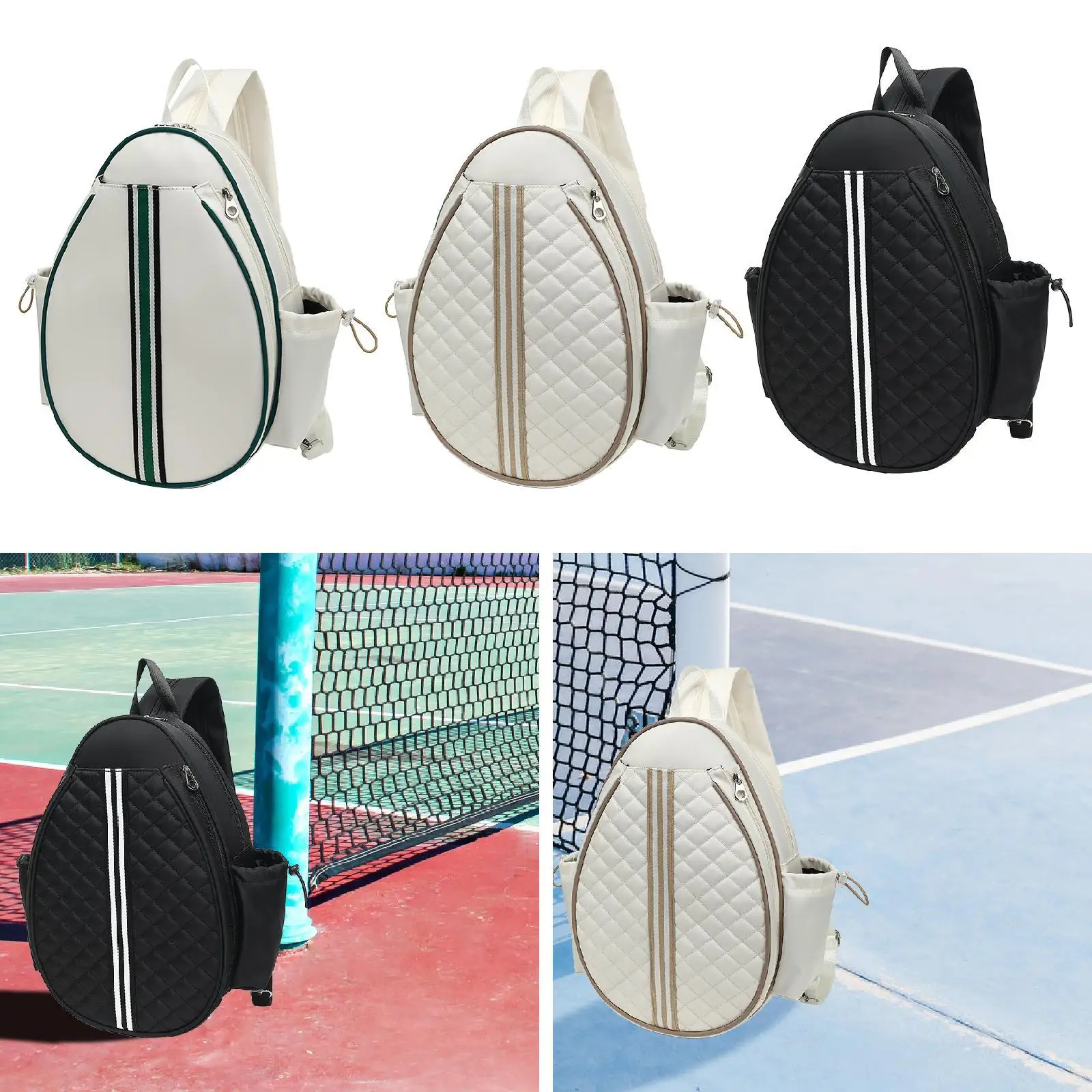 

Multi Sport Racquet Bag Waterproof Pickleball Paddle Bag Badminton Tennis Backpack for Fitness and Leisure