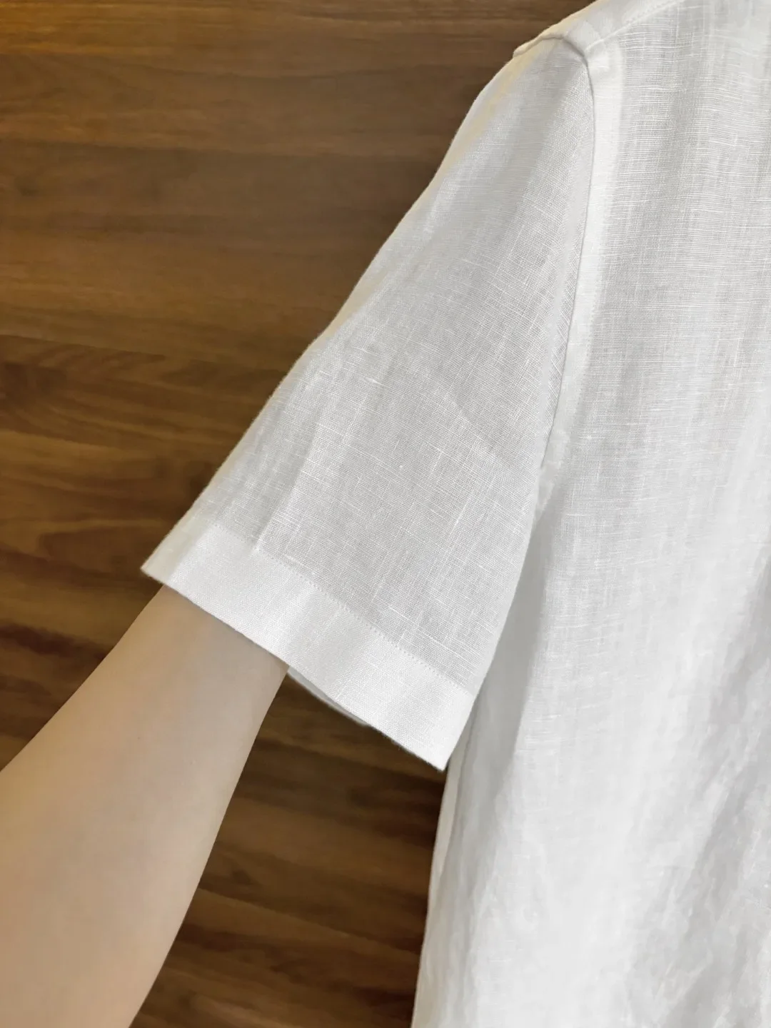 ملابس رجالية فاخرة خفيفة أوروبية وأمريكية من كيتون 25 قميص كتان صيفي كاجوال أنيق بأكمام قصيرة #6