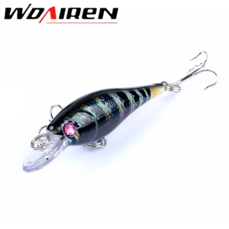 

1 Pc 6.5cm 4.5g Wobbler Crankbaits Painted Road Bait Classic Fishing Lures VIB Waters Realistic Fake Bait 8 # Hook 4 Color