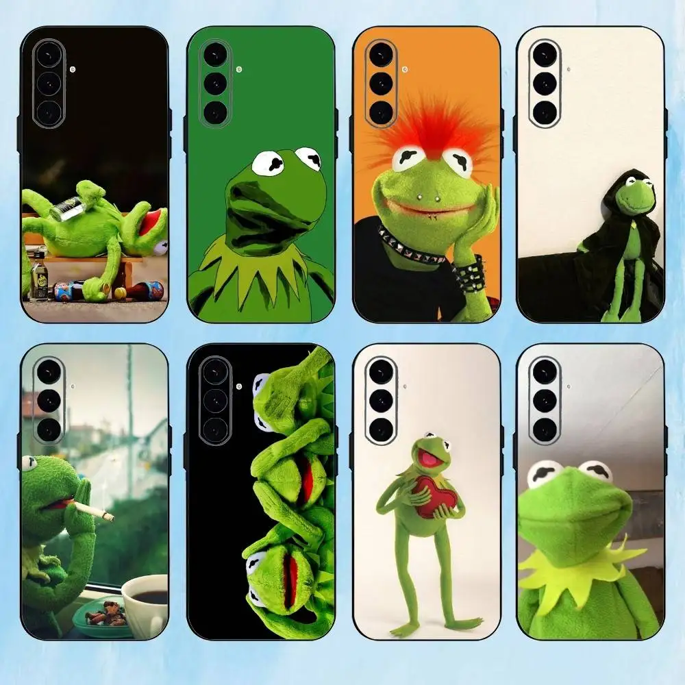 

K-Kermit the frog Phone Case For Samsung Galaxy A73,A72,A71,A70,A53,A52,A51,Others Soft Black Cover