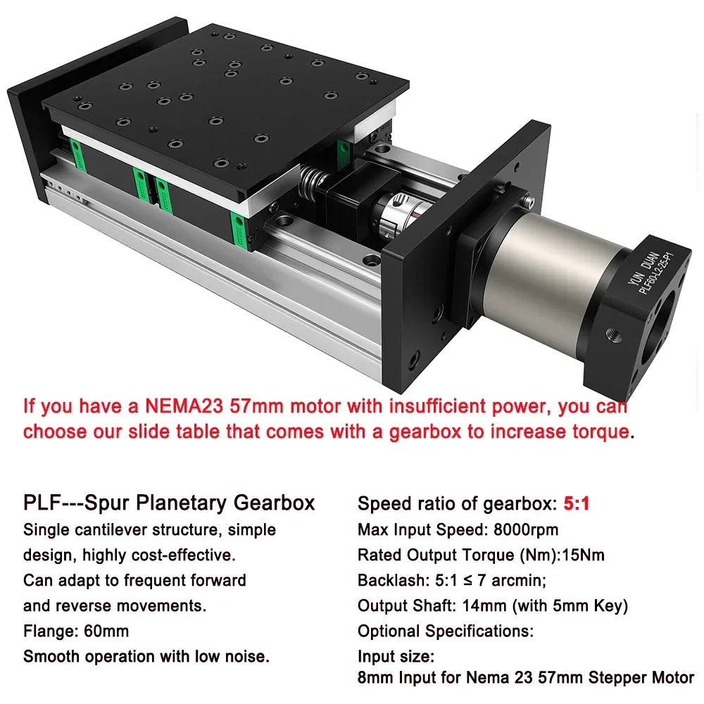 CNC Heavy Load 200KG Ballscrew Sliding Table 150mm Wide Large Linear Stage Motion Module 4 HGH20 Double Guide HGR20 CNC XYZ Axis