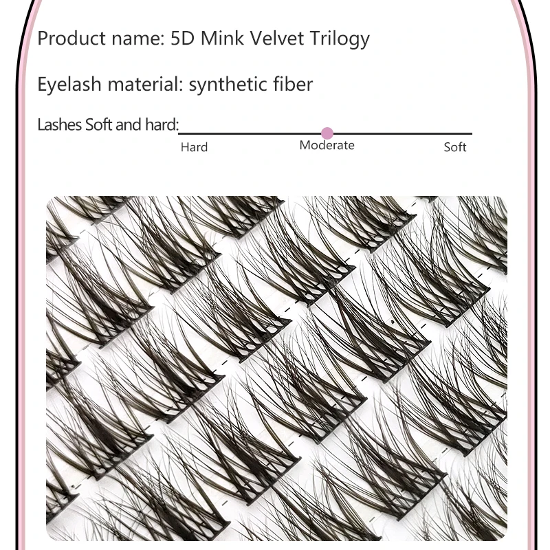 Neue Cluster Wimpern 100Bundles 5D Natürliche Nerz Plüsch Messy Wimpern Bundles Stil Individuelle Wimpern Anfänger DIY Make-up Werkzeuge