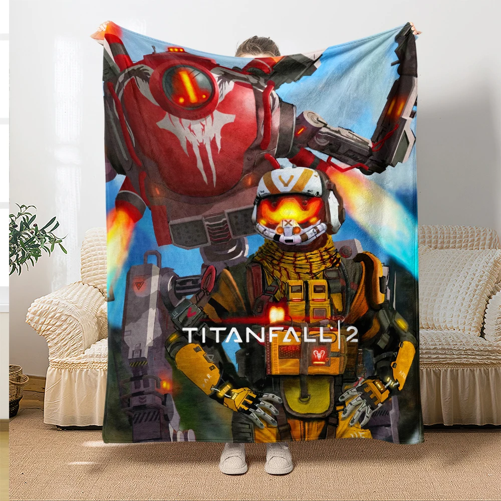 Classic robot gunfight game pattern Blanket,blanket for beds,thin blanket,Camping,Livingroom,Couch,picnic blanket,home,gamer