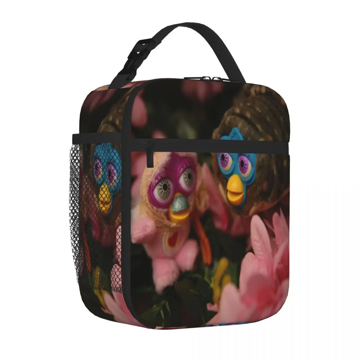 Bestselling Fun Furby Oddbody Friends Retro Shoulder Lunch Bag Weekend Getaway Lightweight Lunch Bag