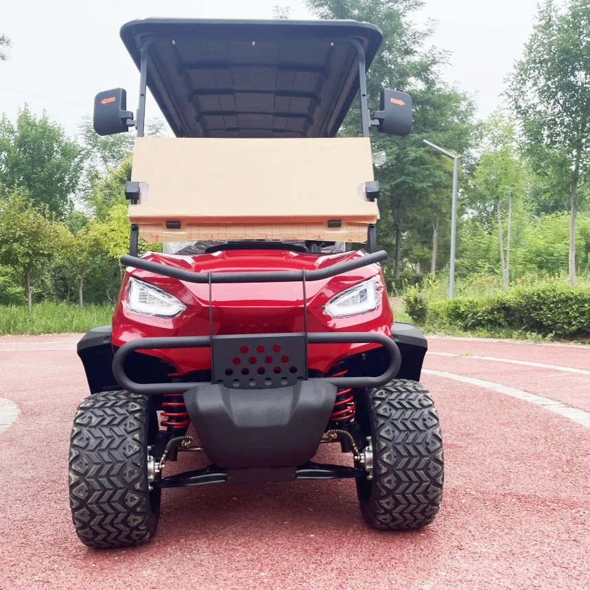 Electric Golf Trolleys Manufacturer Affordable Electric Golf Cart Model D 4 Seat Golf Cart Scenic Sightseeing Cars