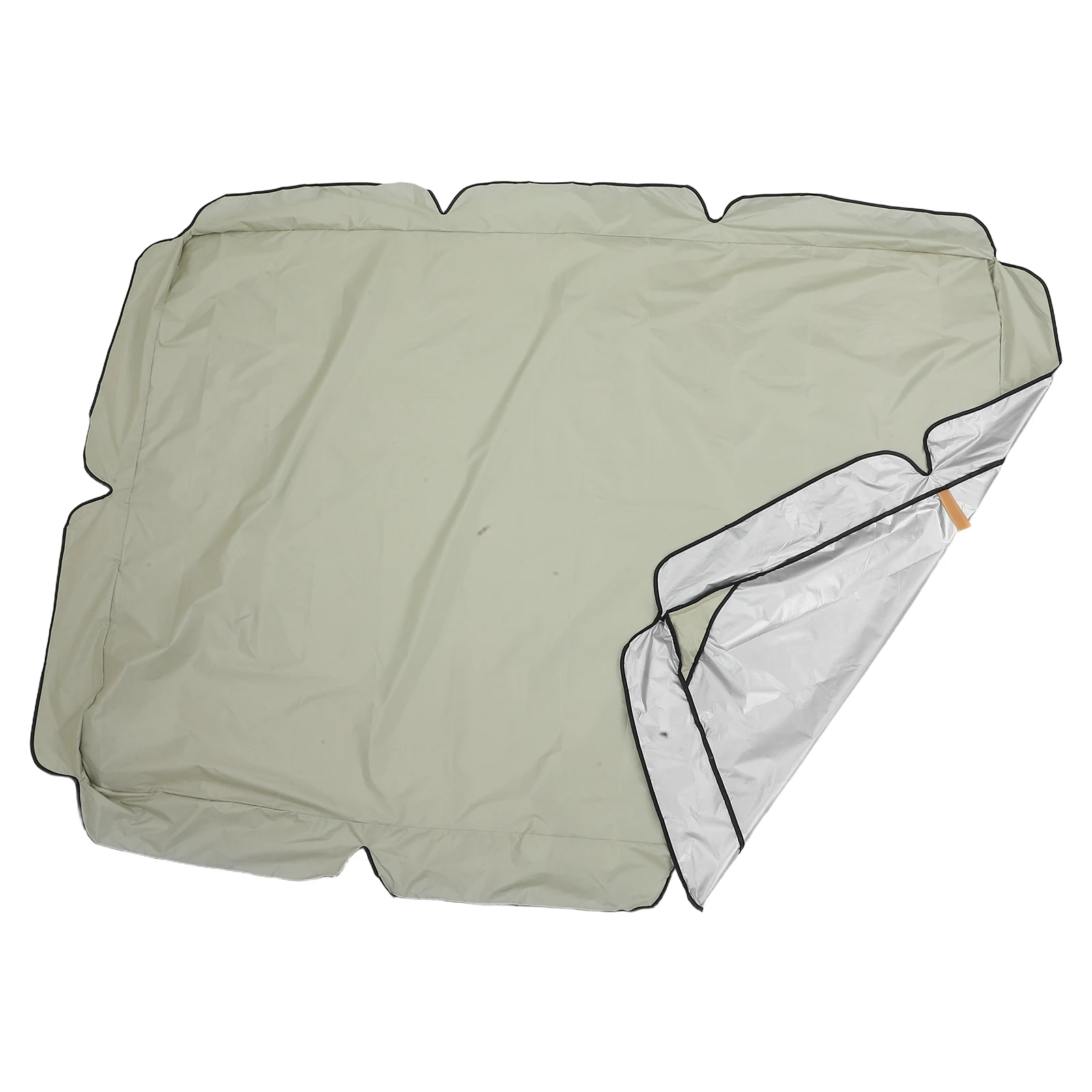 

Waterproof Garden Swing Cover 190X132Cm Dustproof Elastic Scallop Cover For Outdoor Furniture Protection Beige