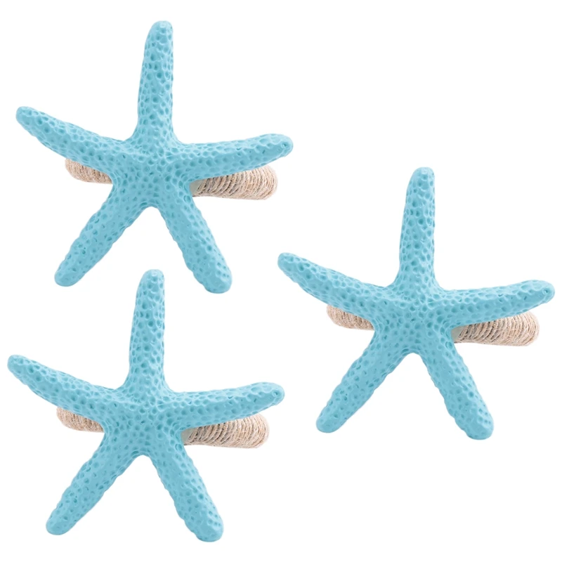 Starfish Napkin Rings Set Of 12 Ocean Coastals Nautical Wedding Holiday Party Beach Table Decor