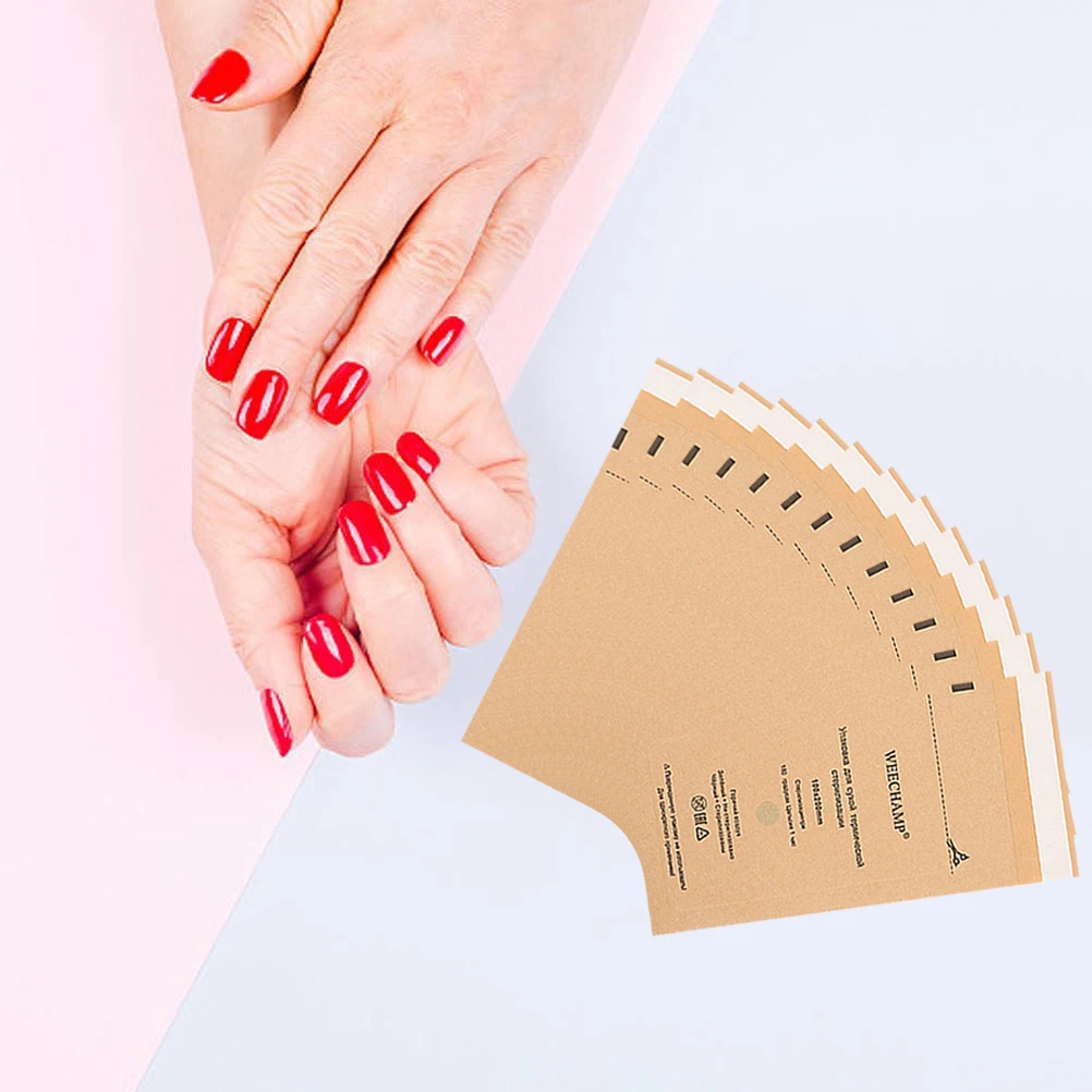 DM 100 Uds bolsas de limpieza de papel Kraft bolsa de desinfección de uñas autosellante desechable suministros de tatuaje bolsa esterilizadora Autoclave