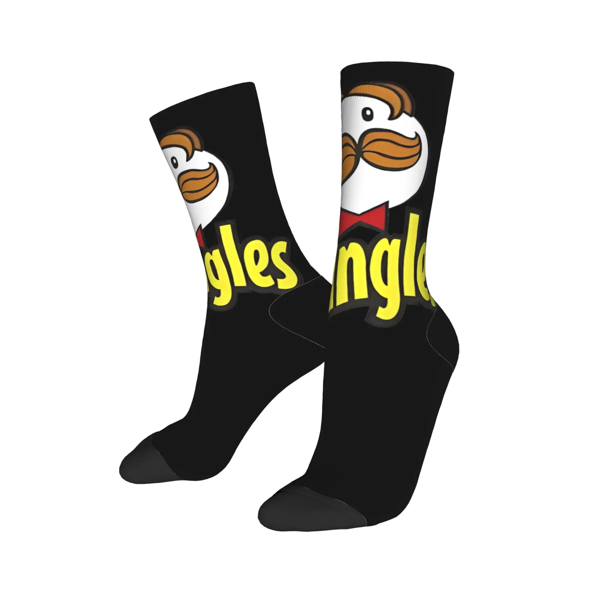 Pringles  Chips Cool Snack for Everybody Socks Men's Women's Socks Crazy  Middle Tube Socks Gifts