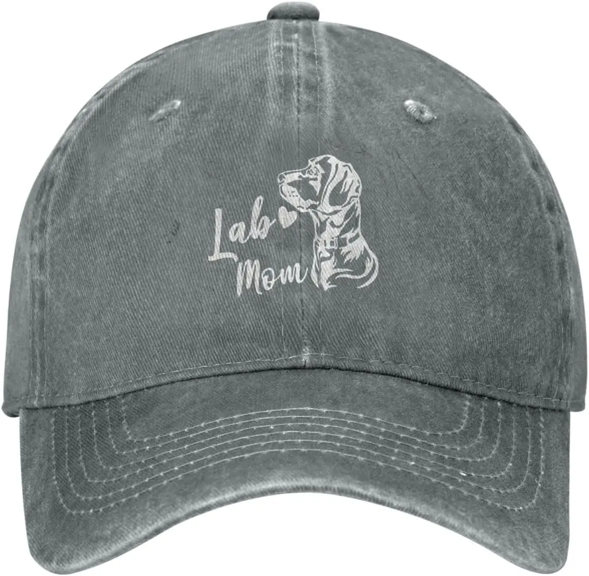 Labrador Mom Baseball Cap Washed Cotton Adjustable Low Profile Sun Hat for Unisex