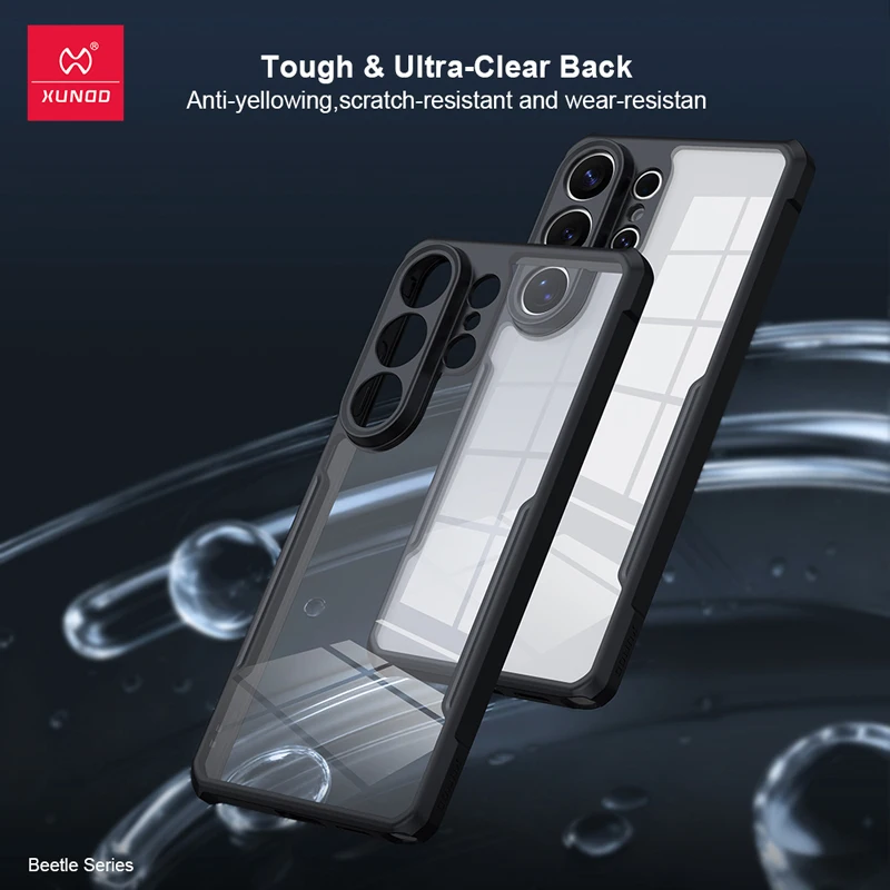 For Samsung Galaxy S26 Ultra Case XUNDD Magnetic Airbags Shockproof Transparent PC+TPU Camera Protection Cover for S26 Ultra