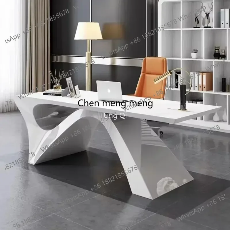 

Новинка: Высококачественный офисный стол для секретаря в стиле середины века, белый компьютерный стол, уникальные тумбы для документов, мебель для кабинета.