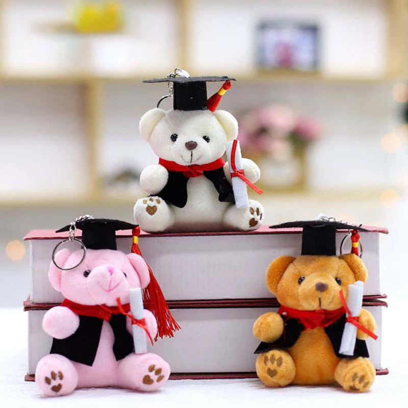 New Cute Dr.Bear Plush Doll Doctor's Gown Teddy Bear Pendant Ornaments School Graduation Season Gifts Souvenir Dolls Party Decor