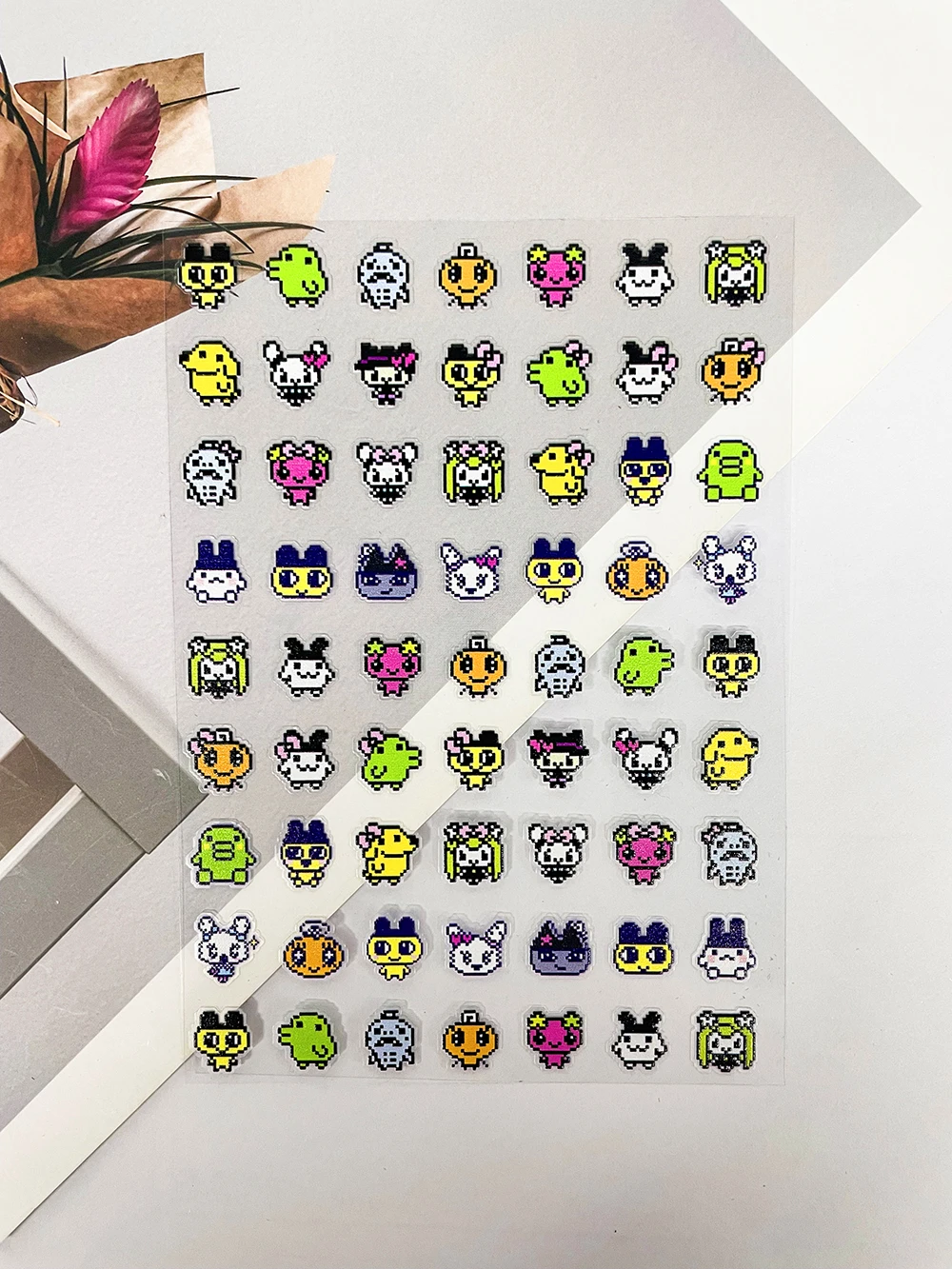 

Kawaii Mini Diy Stickers Anime Self-Adhesive Slider Nail Art Stickers Scrapbooking Phone Luggage Skateboard Waterproof Decals