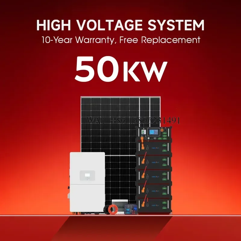 Solar Energy System 30kW 50kW Solar Panels With Battery and Inverter Panneau Solaire Kit Complet All in One Solar Power