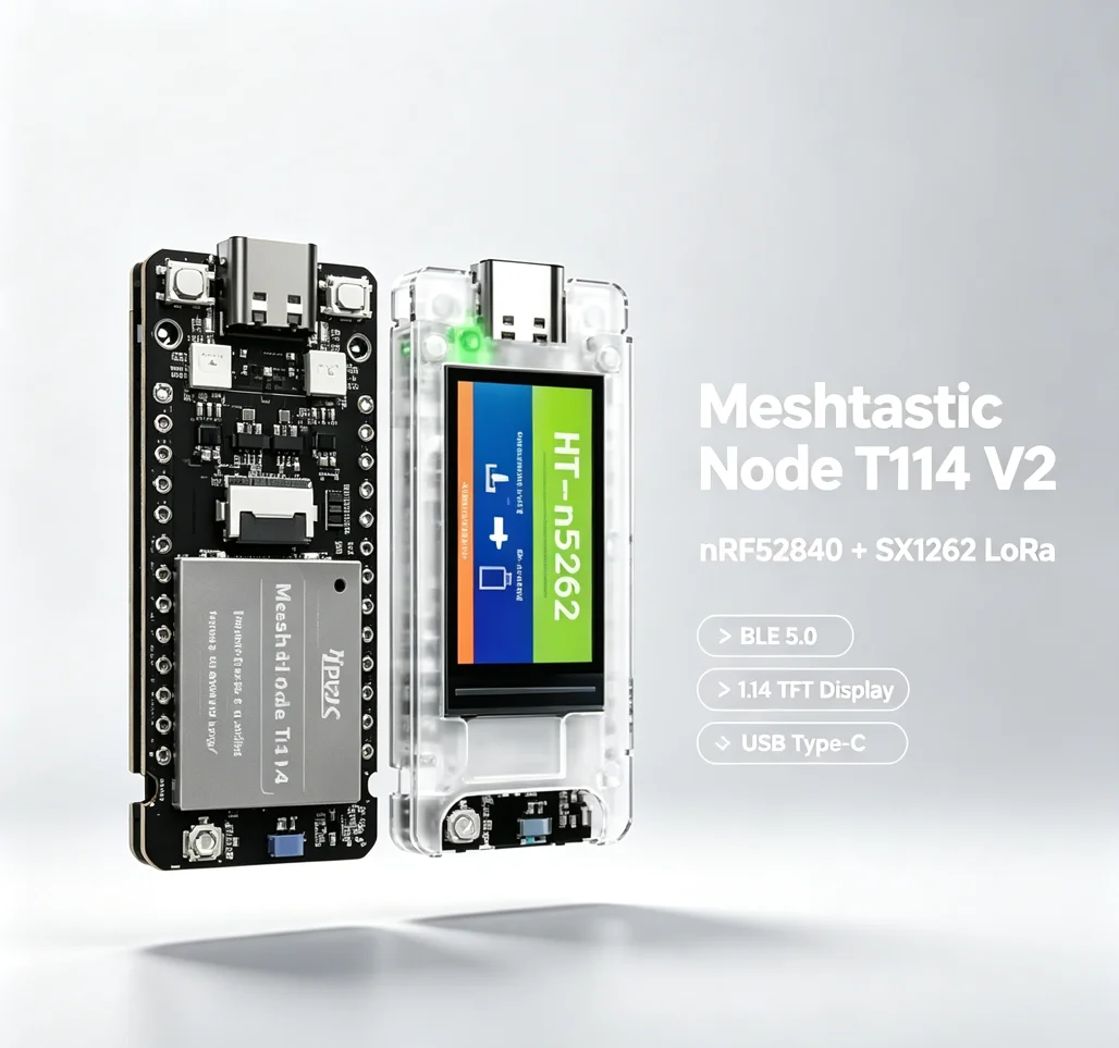 meshtastic-tracker-t114-v2、nrf52840、sx1262-lorawan、ble-50、114インチtftディスプレイ、nordic社製、低消費電力、arduinoボード