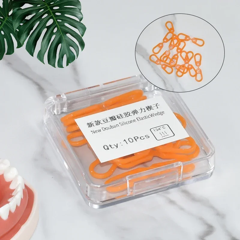 

1Box Dental Elastic Fixing Wedges Rubber Dam Sheets Disposable Sectional Contoured Matrices Wedges Materials Tools
