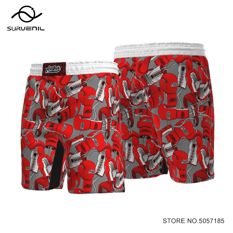 

Unisex MMA Fight Shorts Stretchable Martial Arts Shorts for Sparring & Competition Pro Style Muay Thai Boxing Shorts Men Women