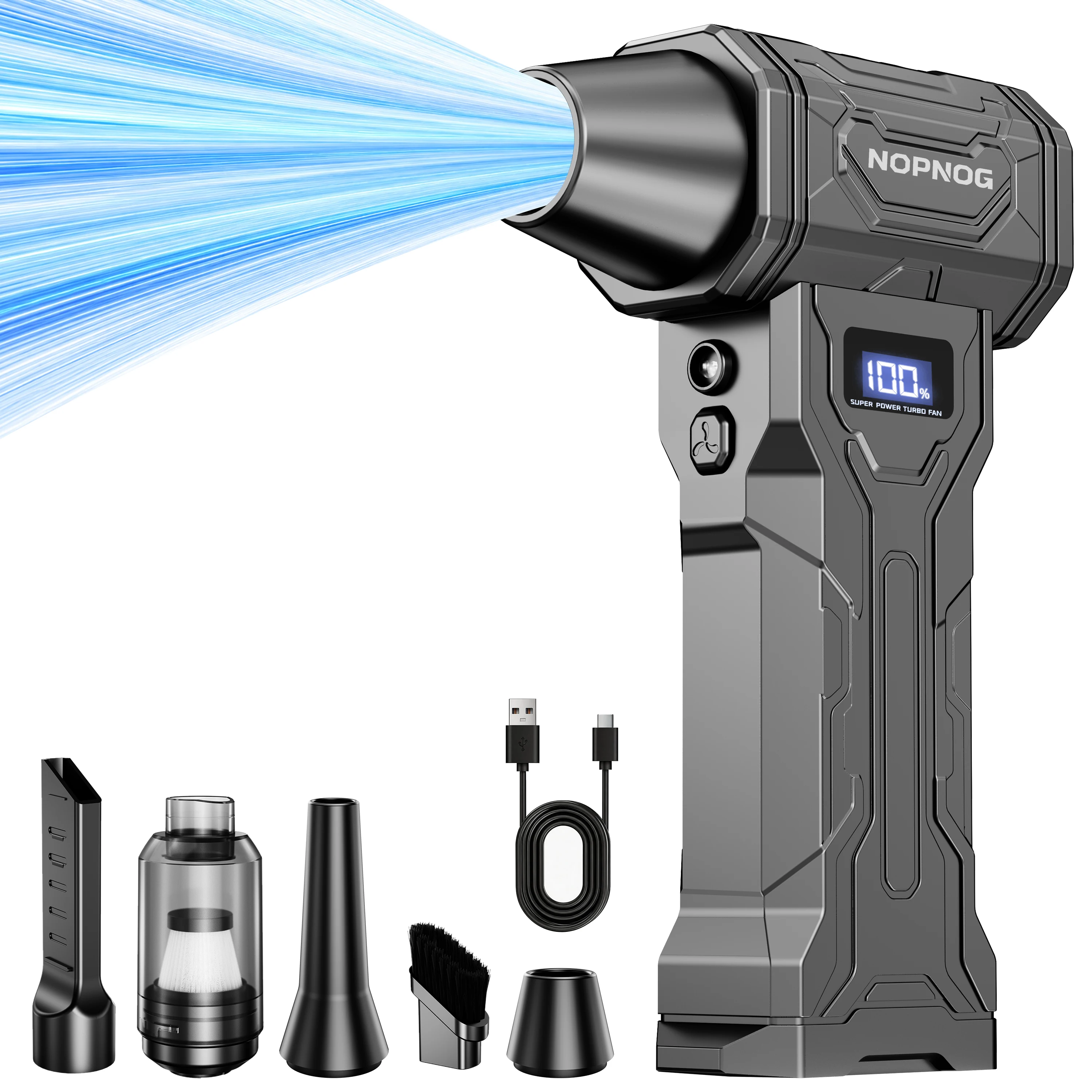 Blower Car Vacuum Cleaner Turbo Fan Portable Blow And Suction 2 in 1 Cleaning Blowing Tools Auto Dust Collector Violent Jet Fan