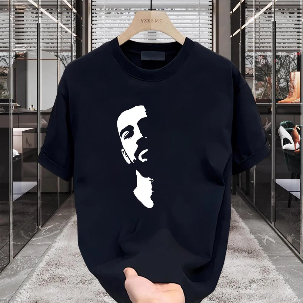

Trendy ort Sve T-irt Men Women Casual Streetwear Summer Cotton round Ne Print Loose Fit Youth Faion Tagl