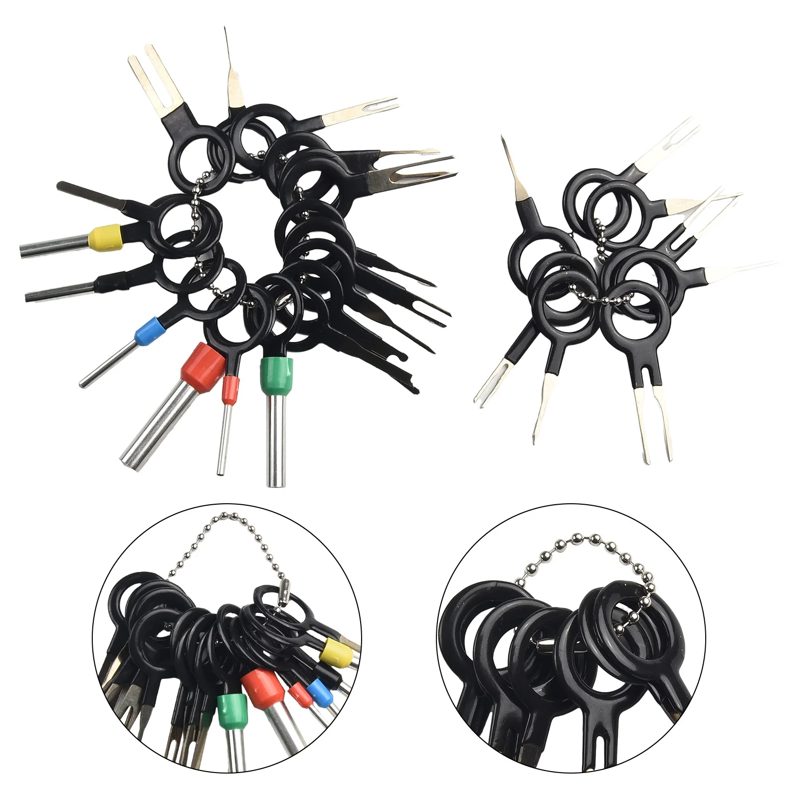 Automotive Wire Terminal Removal Tool  Efficient Car Wiring Crimp Connector Pin Kit  26 pcs Set  Simplify Car Repair Process