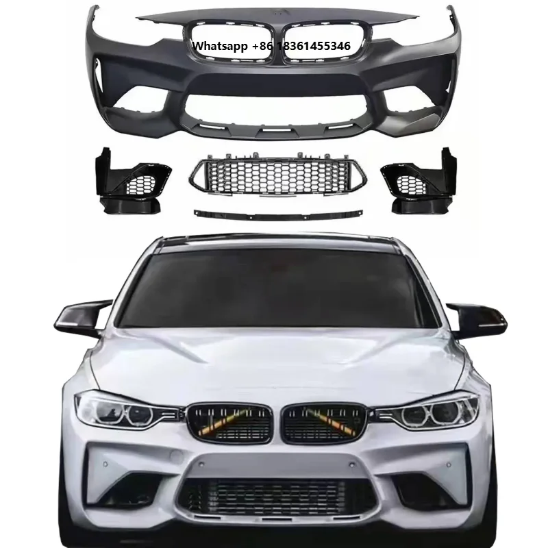 For  New 3 Series Surround F30 Modified M3C Big Surround M3C Front Bar Assembly Surround Kit F30 Body Dream Garage Car Bumper